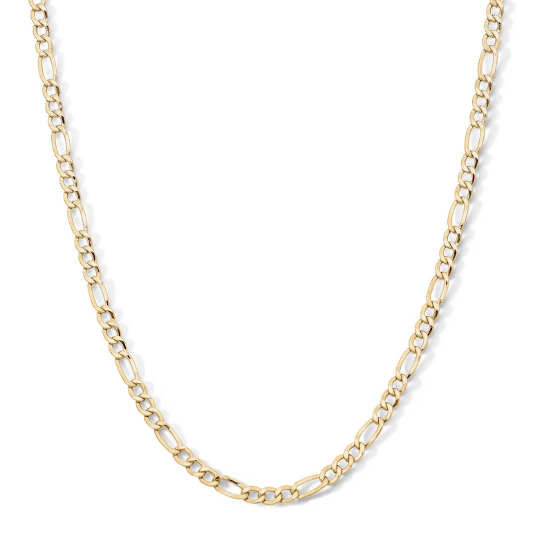Main Image 1 of 10K Hollow Gold Bonded Figaro Chain - 18″