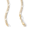 Thumbnail Image 2 of 10K Hollow Gold Bonded Figaro Chain - 24″