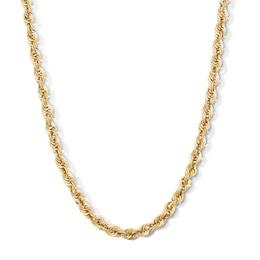 10K Gold Bonded Hollow Rope Chain - 24″
