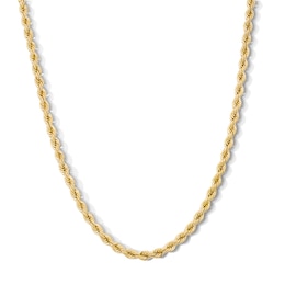 10K Gold Bonded Hollow Rope Chain - 24″