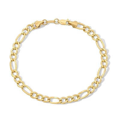 10K Gold Bonded Figaro Chain Bracelet - 8"