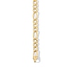 Thumbnail Image 2 of 10K Gold Bonded Figaro Chain Bracelet - 8"