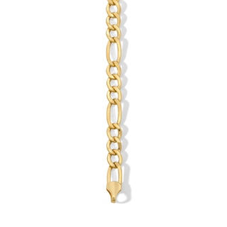 10K Gold Bonded Figaro Chain Bracelet - 8"
