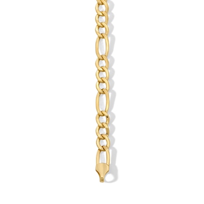 10K Gold Bonded Figaro Chain Bracelet - 8"