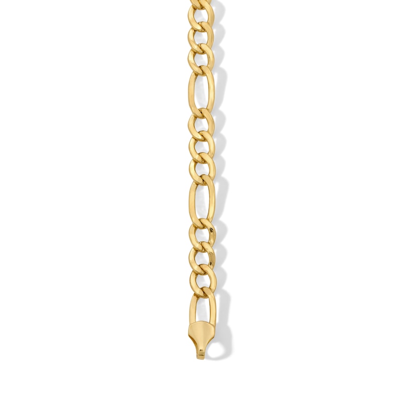 Main Image 2 of 10K Gold Bonded Figaro Chain Bracelet - 8"