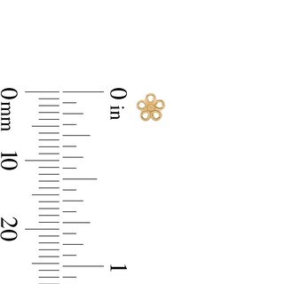 14K Gold CZ Nose Stud Set - 22G 5/16”