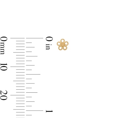 14K Gold CZ Nose Stud Set - 22G 5/16”