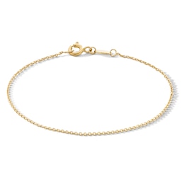 10K Gold Bonded Cable Chain Bracelet - 7"