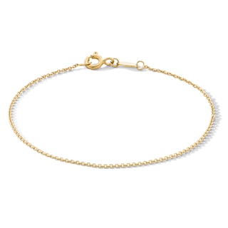 10K Gold Bonded Cable Chain Bracelet - 7"