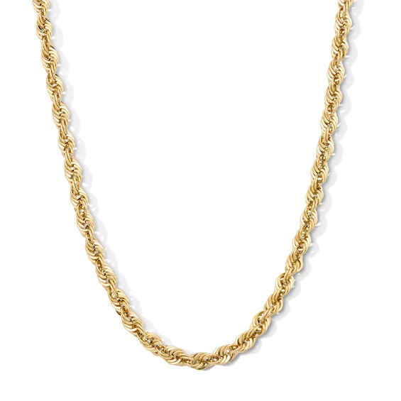 10K Gold Bonded Hollow Rope Chain