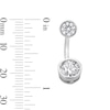 Solid Stainless Steel CZ Belly Button Ring - 14G 7/16"