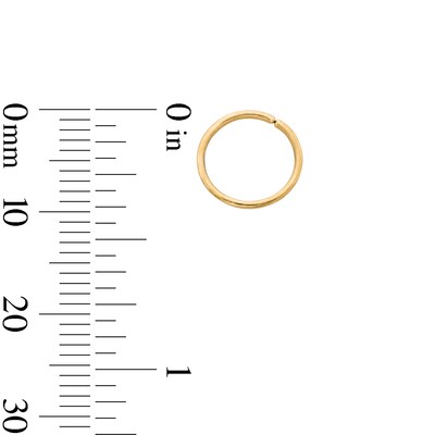 Semi-Solid Stainless Steel and Ion-Plated Tri-Tone Nose Ring Set - 22G 5/16”