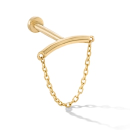 14K Gold Chandelier Chain Stud - 18G 5/16"