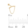 Thumbnail Image 2 of 14K Gold Chandelier Chain Stud - 18G 5/16"