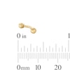 Thumbnail Image 2 of 14K Gold Curved Barbell - 16G 3/8"