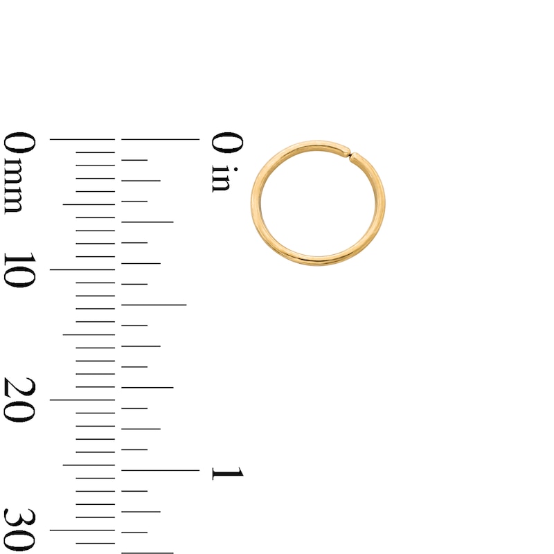 Main Image 2 of Semi-Solid Stainless Steel and Ion-Plated Tri-Tone Nose Ring Set - 20G 5/16”