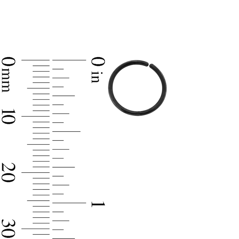 Main Image 3 of Semi-Solid Stainless Steel and Ion-Plated Tri-Tone Nose Ring Set - 20G 5/16”