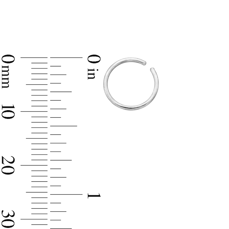 Main Image 4 of Semi-Solid Stainless Steel and Ion-Plated Tri-Tone Nose Ring Set - 20G 5/16”