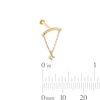 Thumbnail Image 2 of 14K Gold CZ Chandelier Chain Stud - 18G 5/16"