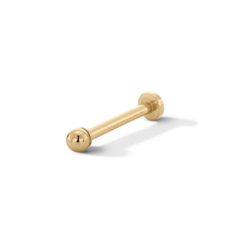 14K Gold 2mm Ball Stud - 18G 5/16"