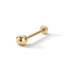 14K Gold 3mm Ball Stud - 18G 5/16"