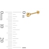 Thumbnail Image 2 of 14K Gold 3mm Ball Stud - 18G 5/16"