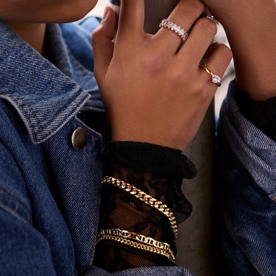 10K Gold Bonded Mariner Chain Bracelet - 8"