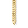 Thumbnail Image 3 of 10K Hollow Bonded Gold Cuban Curb Chain Bracelet - 8"