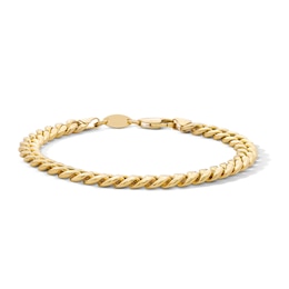 10K Gold Bonded Miami Cuban Curb Chain Bracelet - 8"