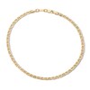 Thumbnail Image 1 of 10K Hollow Gold Bonded Mariner Chain Anklet - 10"