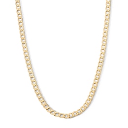 10K Gold Over Sterling Silver Curb Chain - 20"
