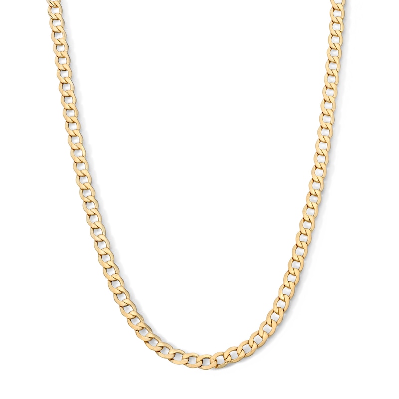 Main Image 1 of 10K Gold Over Sterling Silver Curb Chain - 20"