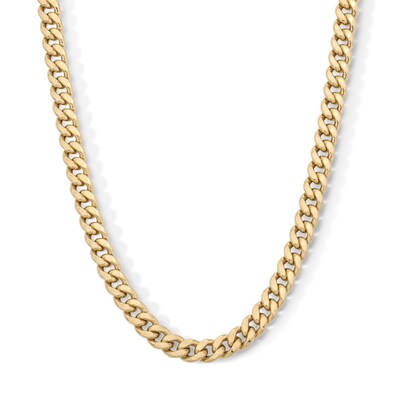 10K Gold Bonded 6.5mm uban Curb Chain - 22"