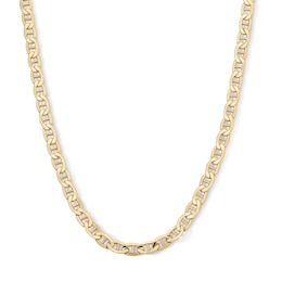 10K Hollow Gold Bonded Mariner Chain - 24″