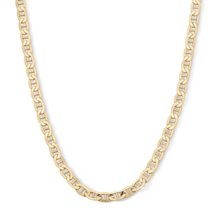 10K Hollow Gold Bonded Mariner Chain