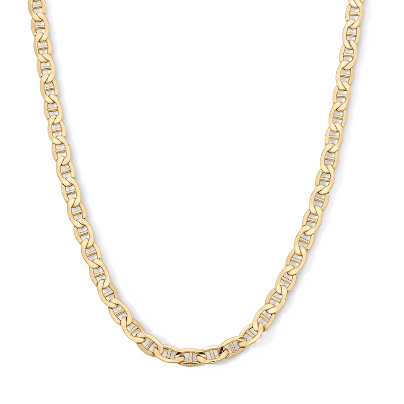 Main Image 1 of 10K Hollow Gold Bonded Mariner Chain - 24″