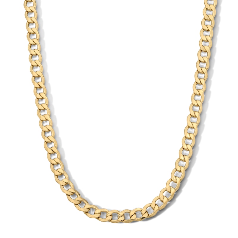 Main Image 1 of 10K Gold Bonded Beveled Curb Chain - 26"
