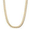 Thumbnail Image 1 of 10K Gold Bonded Beveled Curb Chain - 22"