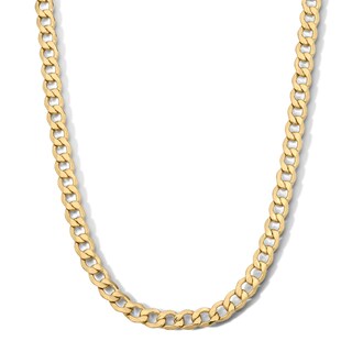 10K Gold Bonded 6.15mm Beveled Curb Chain