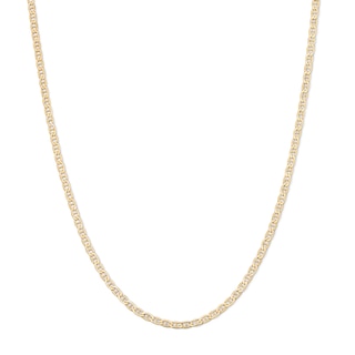 10K Gold Bonded 2.4mm Mariner Chain - 22″