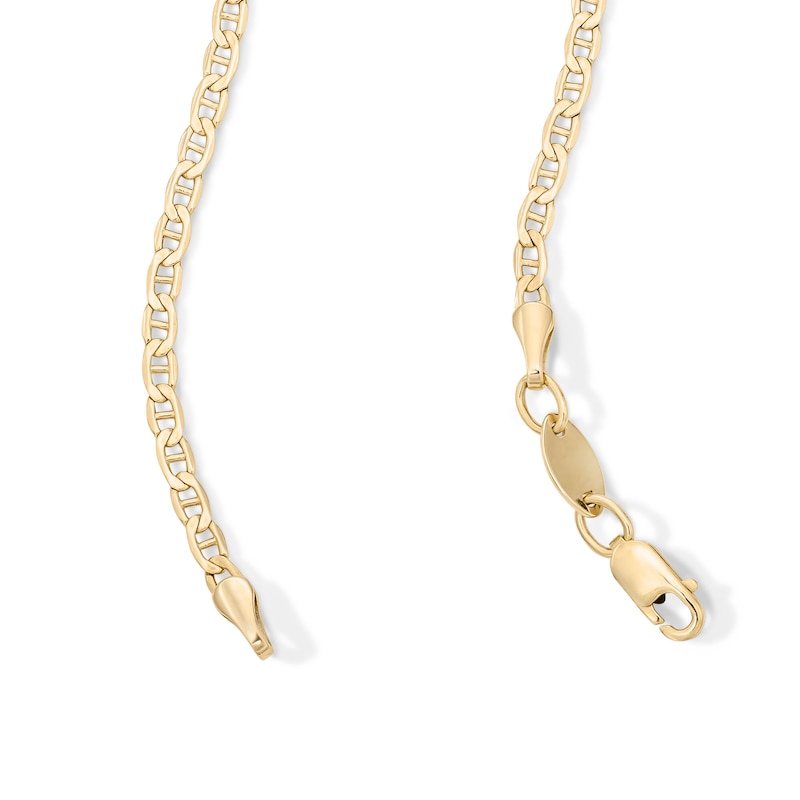 Main Image 2 of 10K Hollow Gold Bonded Mariner Chain - 22″