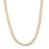 Thumbnail Image 1 of 10K Gold Bonded Beveled Curb Chain - 20"
