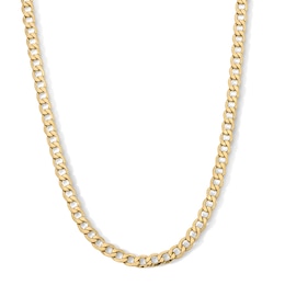 10K Gold Bonded Beveled Curb Chain - 20"