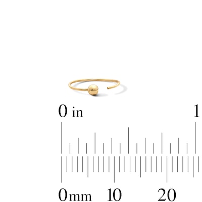 14K Solid Gold White CZ and Black Crystal Nose Stud and Hoop Set - 24G 3/16"