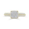 Thumbnail Image 3 of 10K Gold 1/5 CT. T.W. Lab-Grown Diamond Cushion Ring
