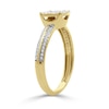 Thumbnail Image 2 of 10K Gold 1/5 CT. T.W. Lab-Grown Diamond Cushion Ring