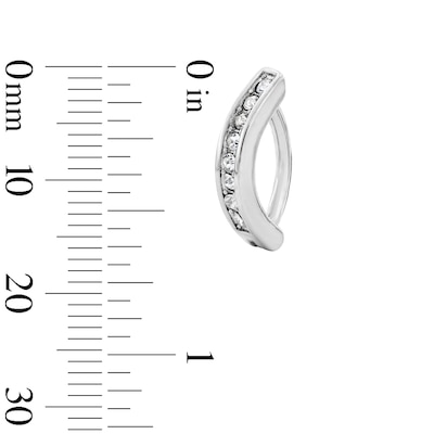Solid Stainless Steel CZ Hinged Belly Button Clip - 14G 7/16”