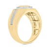 Thumbnail Image 2 of 14K Gold Plated 1/6 CT. T.W. Lab-Grown Diamond Octagon Ring - Size 10