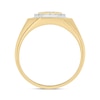 Thumbnail Image 3 of 14K Gold Plated 1/6 CT. T.W. Lab-Grown Diamond Octagon Ring - Size 10
