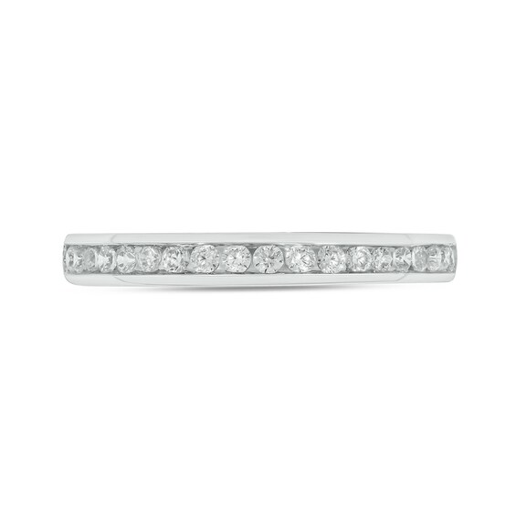 Sterling Silver 1 CT. T.W. Lab-Grown Diamond Round Shaped Ring Set - Size 7